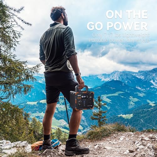 300W Portable Power Station, Solar Generator 259Wh, 70,000mAh LiFePO4 Battery with 65W USB-C PD&Pure Sine Wave AC, Solar Charging for Camping,Home Backup,Emergency Power(SOS Light & LCD Display) - Image 6