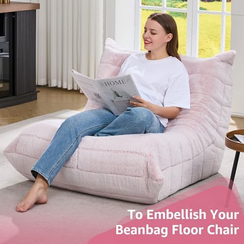 Hobestluk Big Bean Bag Chairs for Adults Fireside BeanBag Couch Togo Sofa - Image 6
