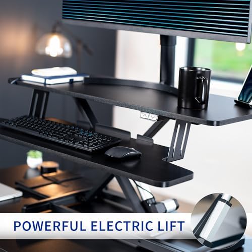 VIVO Black 36 inch Electric Desk Converter, DESK-VE36B - Image 6