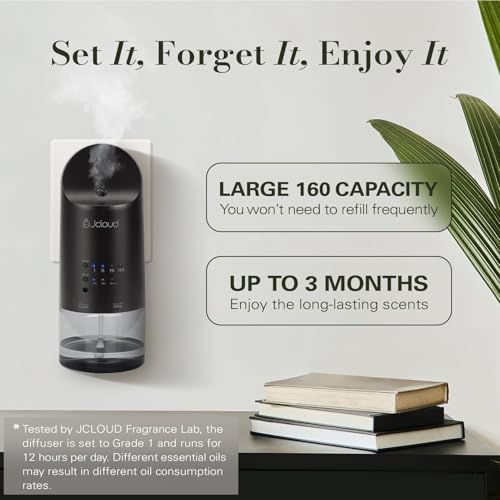 JCLOUD Waterless Plug in Scent Diffuser Starter Kit for Large Room, Black - Image 6