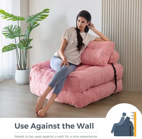 MAXYOYO Folding Sofa Bed, Convertible Chair Bed with Pillow - Image 6