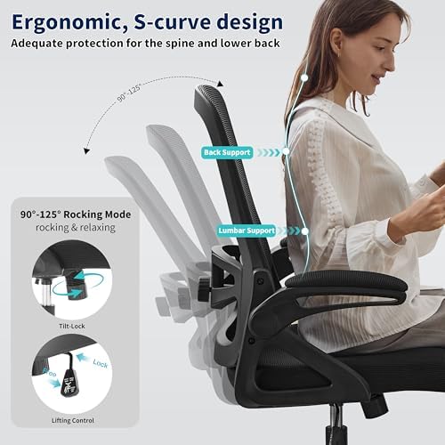 Ergonomic Office Chair Desk Chair with Adjustable Lumbar Support - Image 6