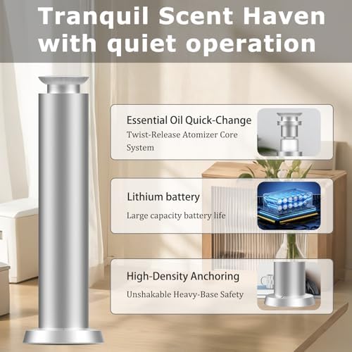 Hotel Waterless Scent Diffuser with 5 Fragrance Oils Covers up 2000 Sq Ft - Image 6