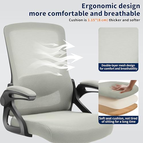 Ergonomic Office Chair Desk Chair with Adjustable Lumbar Support - Image 6