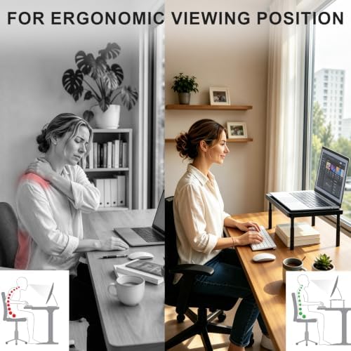 WALI Computer Monitor Stand for Desk, Adjustable Laptop Riser, up to 44 lbs - Image 7