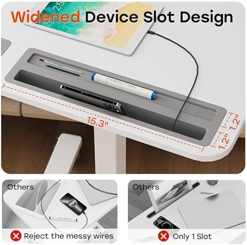 Small Mobile Standing Desk with Drawer, 23.6" x 19.7" Top - Image 6