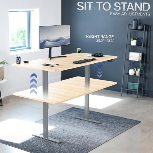 VIVO Light Wood 71 x 36 in Standing Desk, DESK-KIT-E2G7C-36 - Image 6