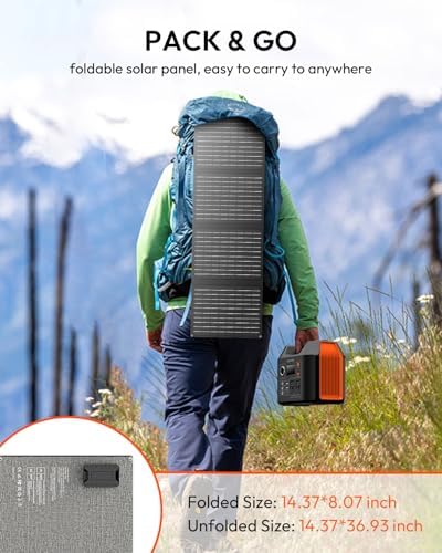 Solar Powered Generator, 300W Portable Power Station with Solar Panel 40W - Image 6