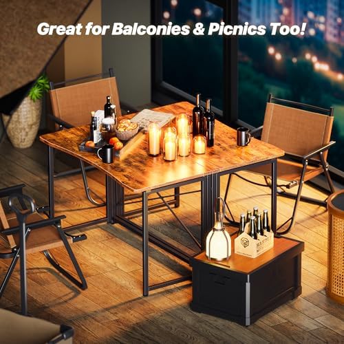 Huuger Folding Desk for Small Spaces, 39.4 Inch Foldable Computer Table - Image 6