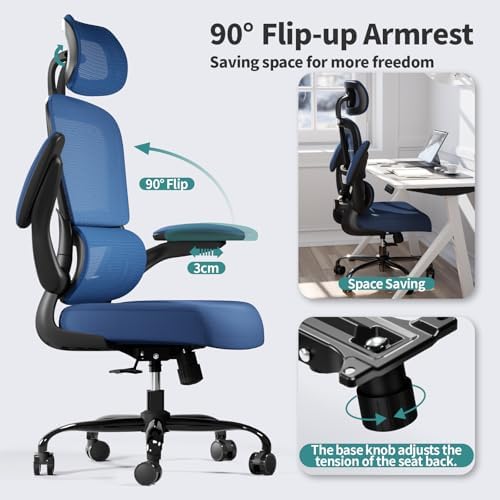TRALT Office Chair Ergonomic Desk Chair - Gaming Chair with Lumbar Support - Image 6