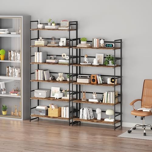 BHG Vintage Multifunctional Folding Bookshelf, No-Assembly Plant Stand Storage Rack Shelves for Home Office - Image 5