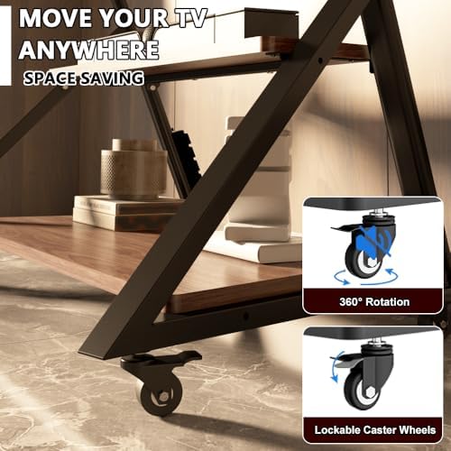 Heavy Duty Rolling TV Stand with Power Outlet for 55 to 100 inch TV - Image 6