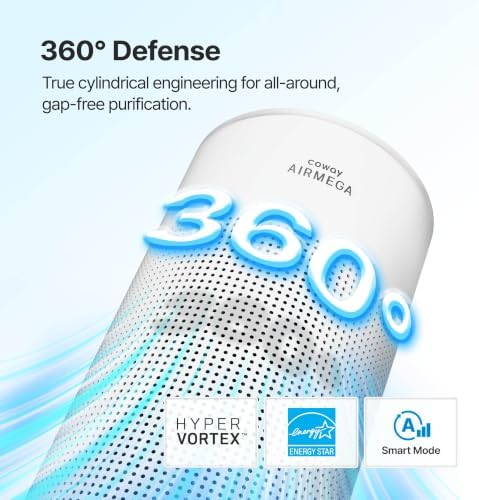 COWAY Airmega Halo HEPA Air Purifier for Pets & Allergy, AP-1526D(W), White - Image 7