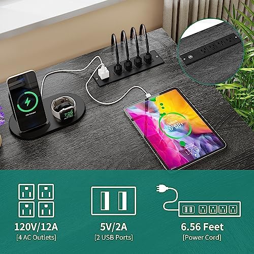 YITAHOME L Shaped Desk with Power Outlets - Image 6