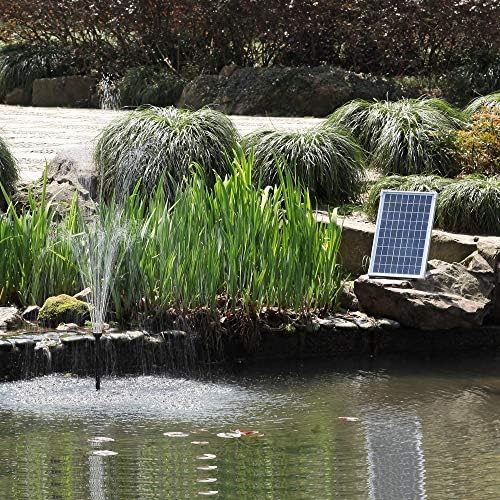 25W Solar Water Pump KIT: DC Dry-Run Protection Water Pump 370GpH with 18V 25W Solar Panel for Fountain, Fish Pond, and Aquarium (No Backup Battery) - Image 6