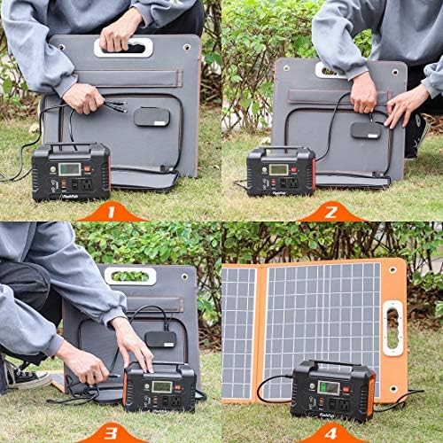 Solar Generator With Solar Panel Included, FF Flashfish 151Wh Portable Power Station+60W Solar Panel(DC/USB-A/USB-C Output), Backup Power Battery And Solar Panel Kit For Home Blackout/RV/Camping - Image 7