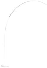 Brightech Sparq Arc Floor Lamp - Sleek, Minimalist Curved LED Standing Lamp for Living Room, Office Desk, Arches Over Bed and Sofa for Reading, Bright & Dimmable Task Light - Silver - Image 4
