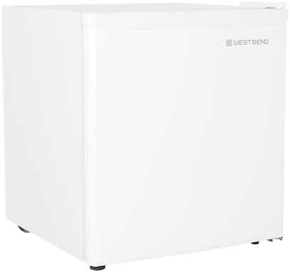 West Bend Mini Fridge for Home, Office, Bedroom & Dorm, 1.6 Cu. Ft., White by WestBend
