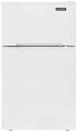 EUHOMY Mini Fridge With Freezer, 3.2 Cu.Ft Compact Refrigerator, 2 Door Compact Refrigerator, Mini Fridge For Office Energy Saving For Dorm, Bedroom, Office, Apartment- Food Storage Or Drink Beer. by EUHOMY