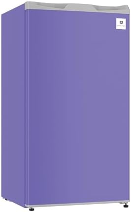 ARCTIC CHEF Mini Refrigerator-Freezer Compartment-Adjustable Thermostat Control-Reversible Doors-Ideal for Dorm, Office, RV, Garage, Apartment-PURPLE, 3.2 CU.FT - Image 3