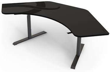 Arozzi Arena Angelo Gaming Desk Gun Metal by Arozzi