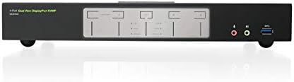 IOGEAR 4-Port Dual View DisplayPort KVMP Switch - 4K 60Hz - 2 DisplayPort In Per Channel - 2-Port USB 3.1 Hub 5Gbps - Keyboard Mouse Input - 7.1 HD Audio - Front Panel Selector - TAA Mac/Win - GCS1944 - Image 3