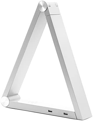 Modern LED Desk Lamp with Dimmable Light Control Wireless Charging and 2 USB Ports for Home Office Dorms Bedroom Reading Light (White) - Image 2