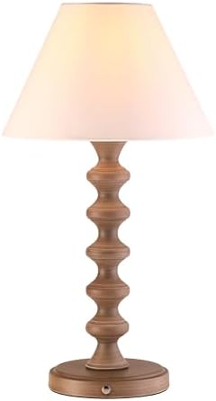 O'Bright Ember Rechargeable Table Lamp (Charcoal-Washed_Baluster) by OBright