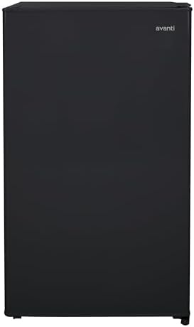 Avanti 3.3 Cu. Ft. Mini Fridge Compact Refrigerator with Adjustable Temperature, Removable Shelves, Chiller Compartment wiith Flush-Back Design, 3.3 cu.ft., Black - Image 2