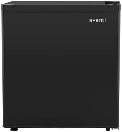 Avanti Mini Fridge 1.6 Cu. Ft. Compact Refrigerator for Dorm, Office & Bedroom, Chiller Compartment, Glass Shelf, Reversible Door, ENERGY STAR, Black - Image 7