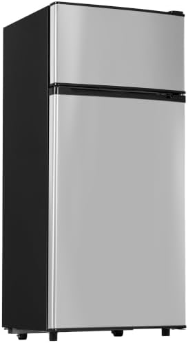Manastin 4.5 Cu.Ft Mini Fridge Freezer for Dorm/Office, 2-Door, Quiet by Manastin