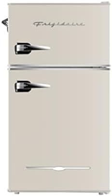 Frigidaire EFR840-Cream EFR840 Retro Mini Fridge with Freezer & Side Bottle Opener-Small 2 Door Refrigerator for Office Bar or College Dorm Room-3.1 Cu Ft (Cream) by Unknown