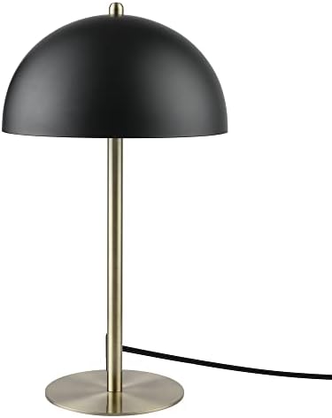 Globe Electric 15" Matte Black Desk Lamp with Matte Brass Accents by GlobeElectric