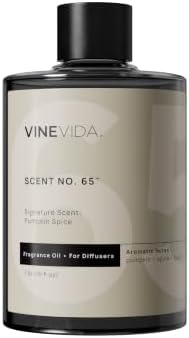 VINEVIDA Pumpkin Spice Fragrance Oil for Cold Air Diffusers - 16 Fl Oz - Essential Oils for Diffuser Oil Refill & Air Freshener Room Spray by VINEVIDA