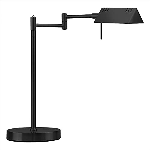O'Bright LED Pharmacy Table Lamp, Full Range Dimming, 12W LED, 360 Degree Swing Arms, Desk, Reading, Craft, Work Lamp, ETL Tested, Black by OBright