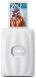 Fujifilm Instax Mini Link 2 Smartphone Photo Printer, Wireless, Portable, and Lightweight Instant Film Printer, Bluetooth, Compatible on iPhone IOS or Android Devices - Clay White (Renewed) by Amazon+Renewed