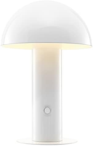 JONATHAN Y Boletus Mushroom Desk Lamp 10.75" Metal LED, White by JONATHANY
