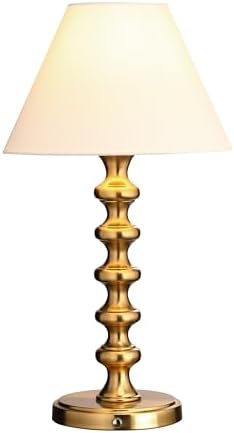 O'Bright Ember Rechargeable Table Lamp (Antique Brass_Baluster) by OBright