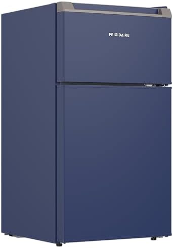 Frigidaire Compact Refrigerator with Top Freezer - 2 Door Fridge with 3.1 Cu Ft, Contemporary Series, Blue - Image 2