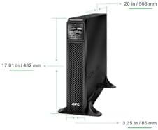 APC UPS 1500VA Smart-UPS Single Phase Online Uninterruptible Power Supply (SRT1500XLA), Black - Image 4