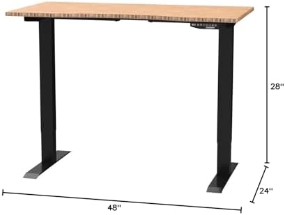 FLEXISPOT EN2 48"x24" Bamboo Electric Standing Desk with Power Strip Bundle - Image 2