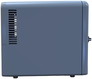 Frigidaire Mini Personal Fridge Cooler, 1 Gal Capacity fits 9 Cans, Includes Plugs for Home Outlet & DC Charger - 9.84" D x 7.09" W x 10.35" H, Light Washed Denim Fabric Door - Image 3