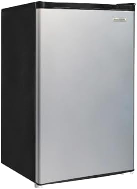 Frigidaire Compact Fridge, 4.5 Cubic Feet, Stainless Steel - Image 3