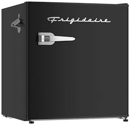 FRIGIDAIRE Black Retro Mini Refrigerator-Energy Saving-Adjustable Thermostat Control-Side Mounted Bottle Opener-Ideal for Dorm, Office, RV, Garage, Apartment 1.6 Cubic Feet by Unknown