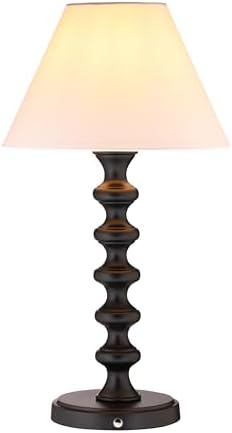 O'Bright Ember Rechargeable Table Lamp (Black_Baluster) by OBright