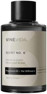 VINEVIDA [4 Fl Oz] Banana Nut Bread Fragrance Oil for Cold Air Diffusers, Essential Oils for Diffuser Oil Refill & Air Freshener Room Spray by VINEVIDA