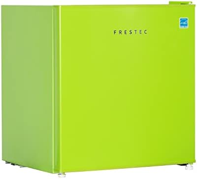 1.6 Cu' Mini Refrigerator, Small Refrigerator, Mini Fridge with Freezer, Compact Refrigerator, Green (FR 160 GREEN) by Frestec