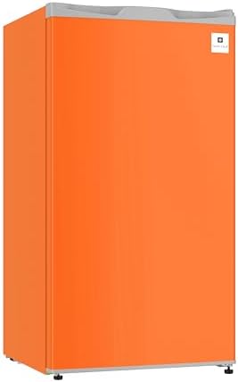 ARCTIC CHEF Mini Refrigerator-Freezer Compartment-Adjustable Thermostat Control-Reversible Doors-Ideal for Dorm, Office, RV, Garage, Apartment-ORANGE, 3.2 CU.FT by ARCTICCHEF