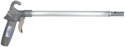 Guardair Long John Safety Air Gun with 24-Inch Aluminum Extension, High Performance OSHA Compliant Alloy Nozzle Gray/Silver (75LJ024AA) by Guardair