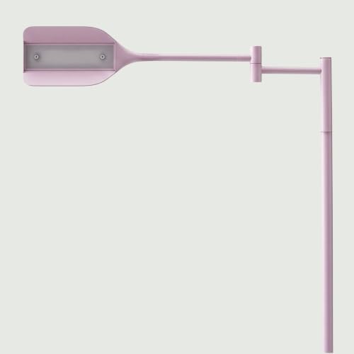Brightech Leaf Pharmacy LED Reading Lamp, Dimmable Floor Lamp with Easy Rotation Over Chair or Desk for Living Rooms & Offices, Adjustable Standing Tall Lamp, for Sewing & Crafts - Matte Pink - Image 2